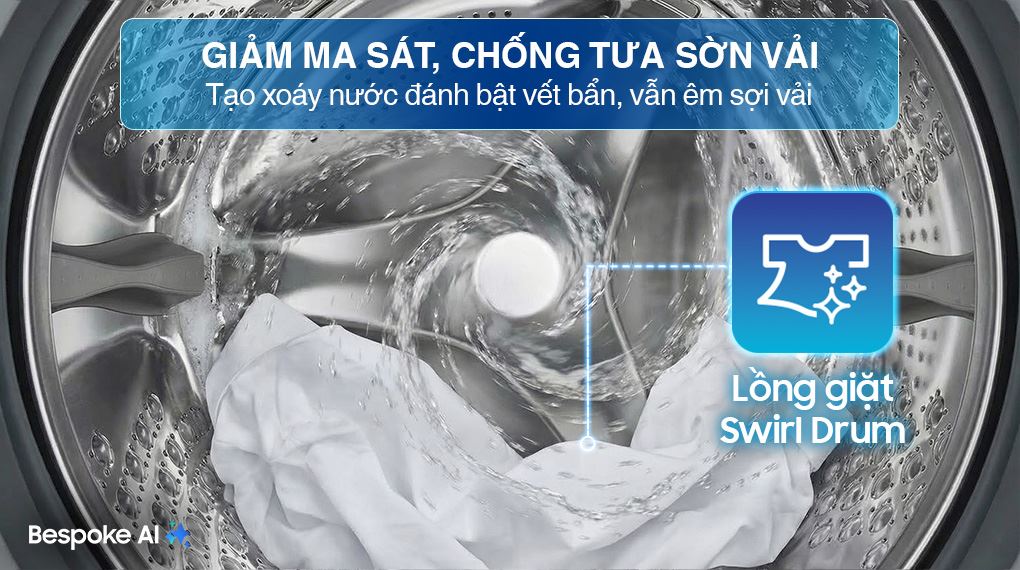 Máy giặt Samsung Inverter 12 kg WW12CGC04DABSV - ảnh mô tả