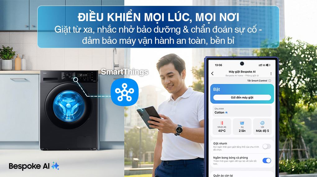 Máy giặt Samsung Inverter 12 kg WW12CGC04DABSV - ảnh mô tả